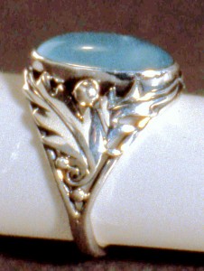 ring aquamarine